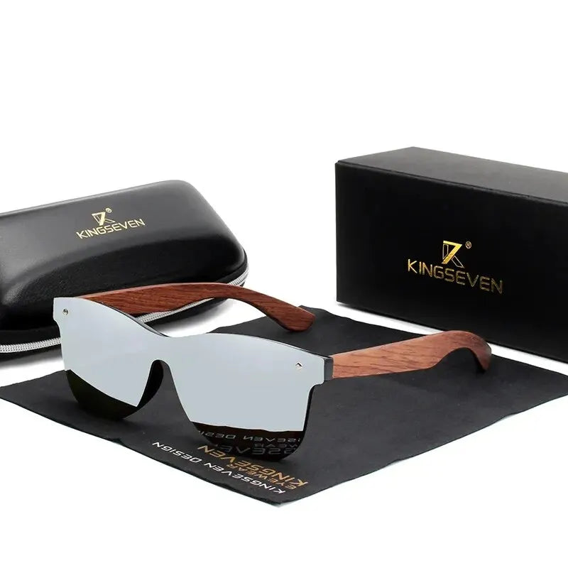 Gafas de sol polarizadas con montura de madera