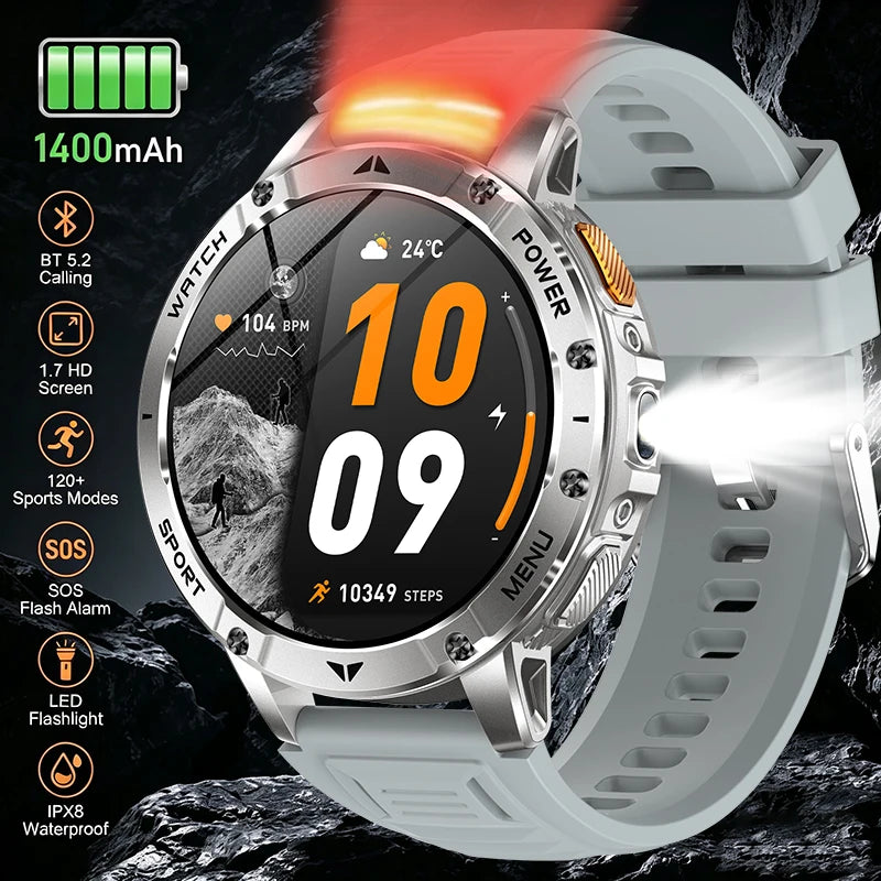 Smartwatch Deportivo con Pantalla IPS 1.7'' y Batería 1400mAh