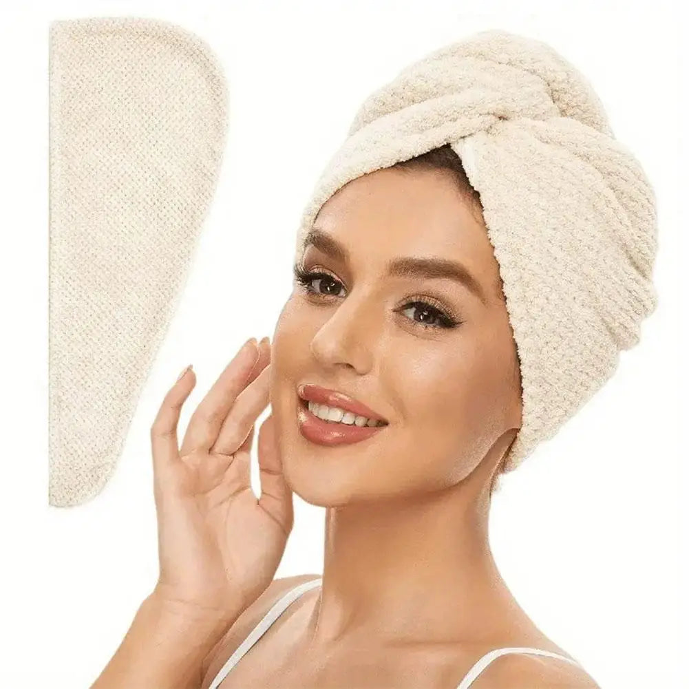 Toalla turbante de microfibra para el cabello