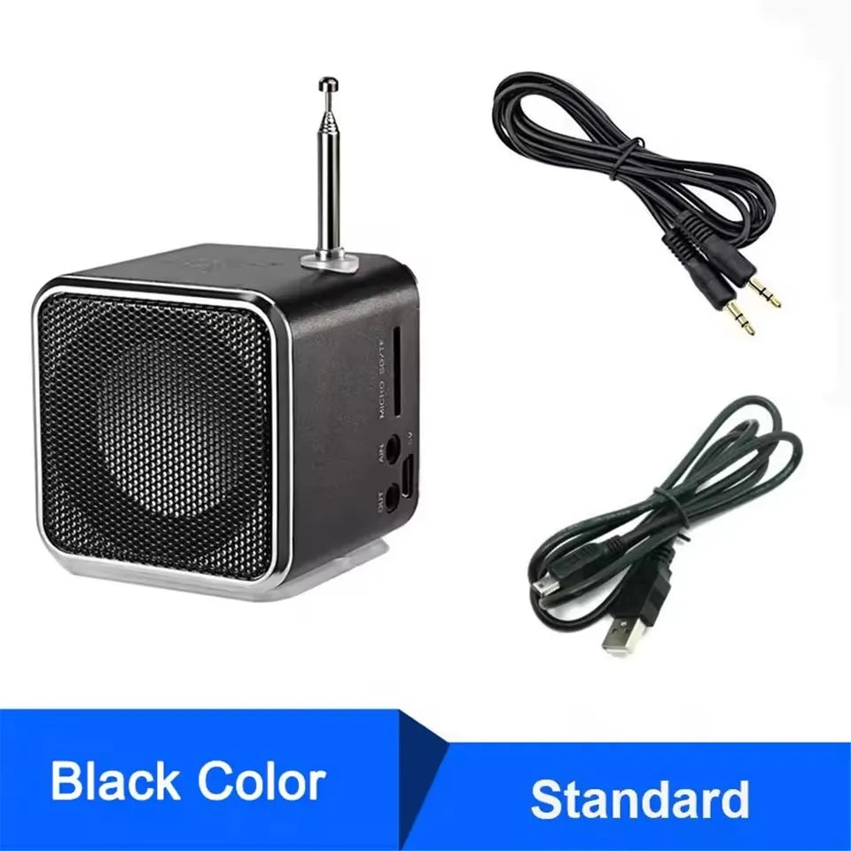 Mini altavoz bluetooth portátil con radio FM y pantalla LCD