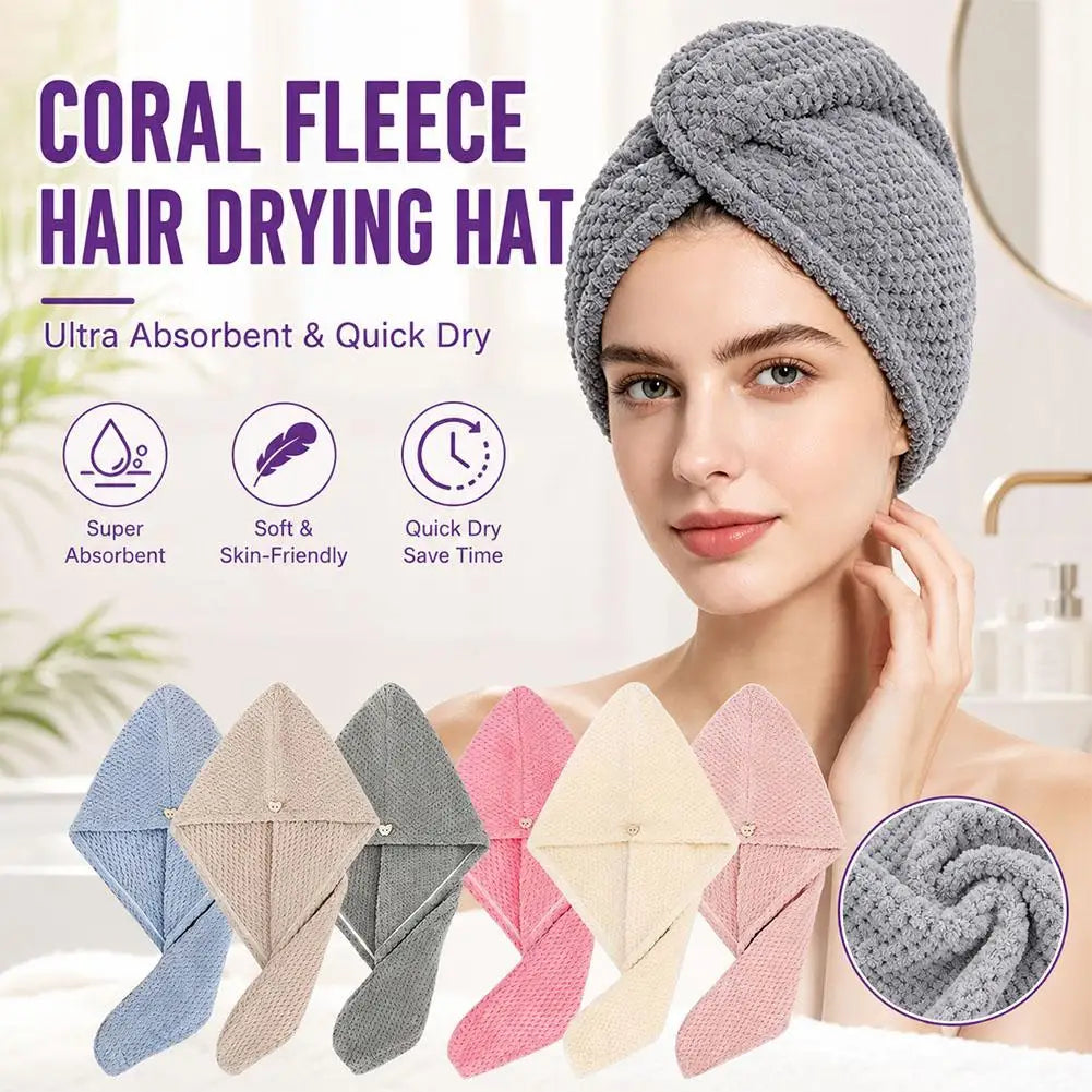 Toalla turbante de microfibra para el cabello